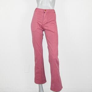 The Only Jane size 2 Straight Leg twill High Rise Chino Pants in Pink